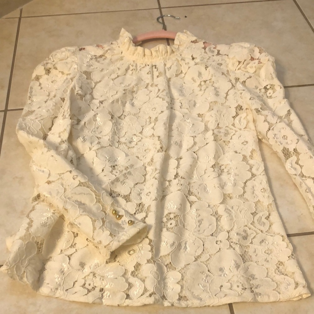 Wayf ivory xs blouse
